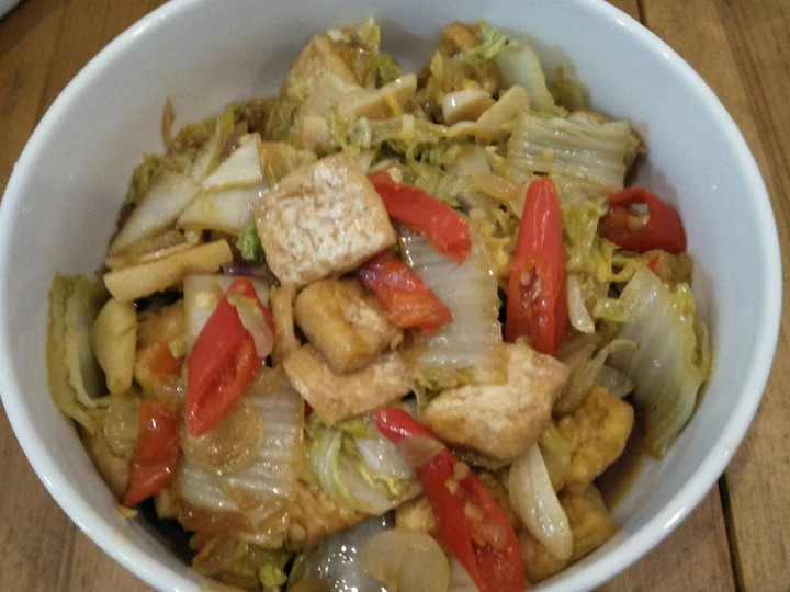 Langkah Gampang Membuat Resep 309. Oseng Sawi Putih Mix Tahu yang Lezat Sekali Anti Ribet, Lezat Sekali