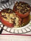 Tomates rellenos de pollo