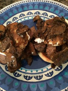 A picture of Steak & Eggs "Benedict" Mashup.