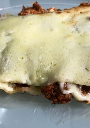 Una foto de Lasaña o lasagna al sartén (sin horno)