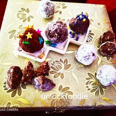A picture of Marie Biscuits chocolate 🍫 Balls 😍.