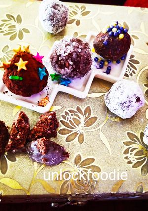 A picture of Marie Biscuits chocolate 🍫 Balls 😍.
