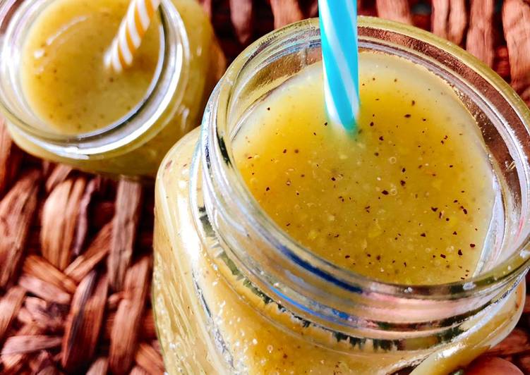 Smoothie de manzana y kiwi con Mambo 🍏+🥝