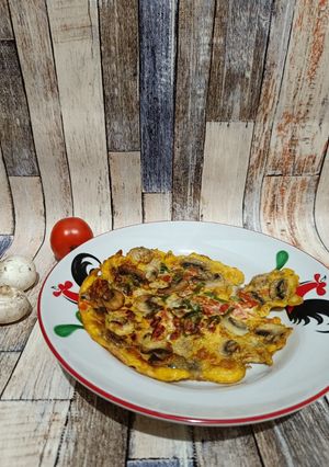 Foto resep Omelette Jamur Kancing