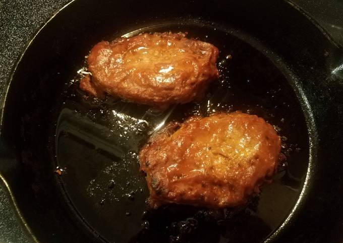 Seared Pork Chops with Apple Butter BBQ Sauce