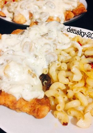 Foto resep Mac & Dori Mushroom Creamy Sauce