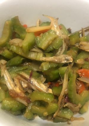 Foto resep Tumis pare teri pedas