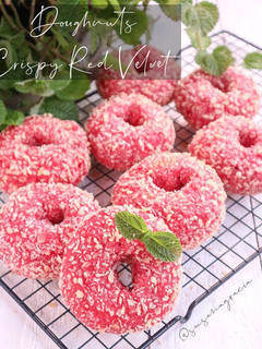Foto resep Donat Crispy Red Velvet