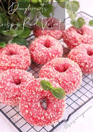 Foto resep Donat Crispy Red Velvet