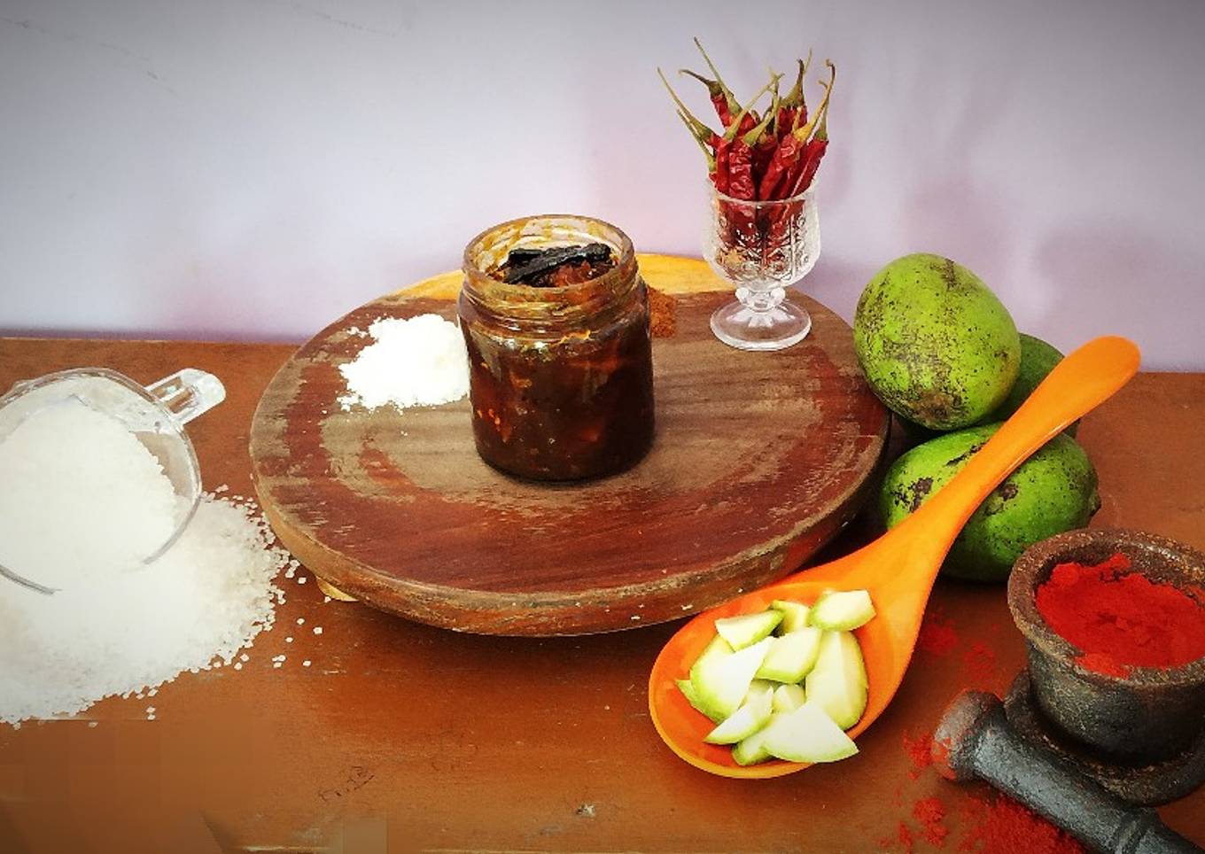 Sweet and sour mango pickle