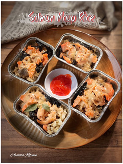 Foto resep Salmon Mayo Rice (Tanpa Mentai)