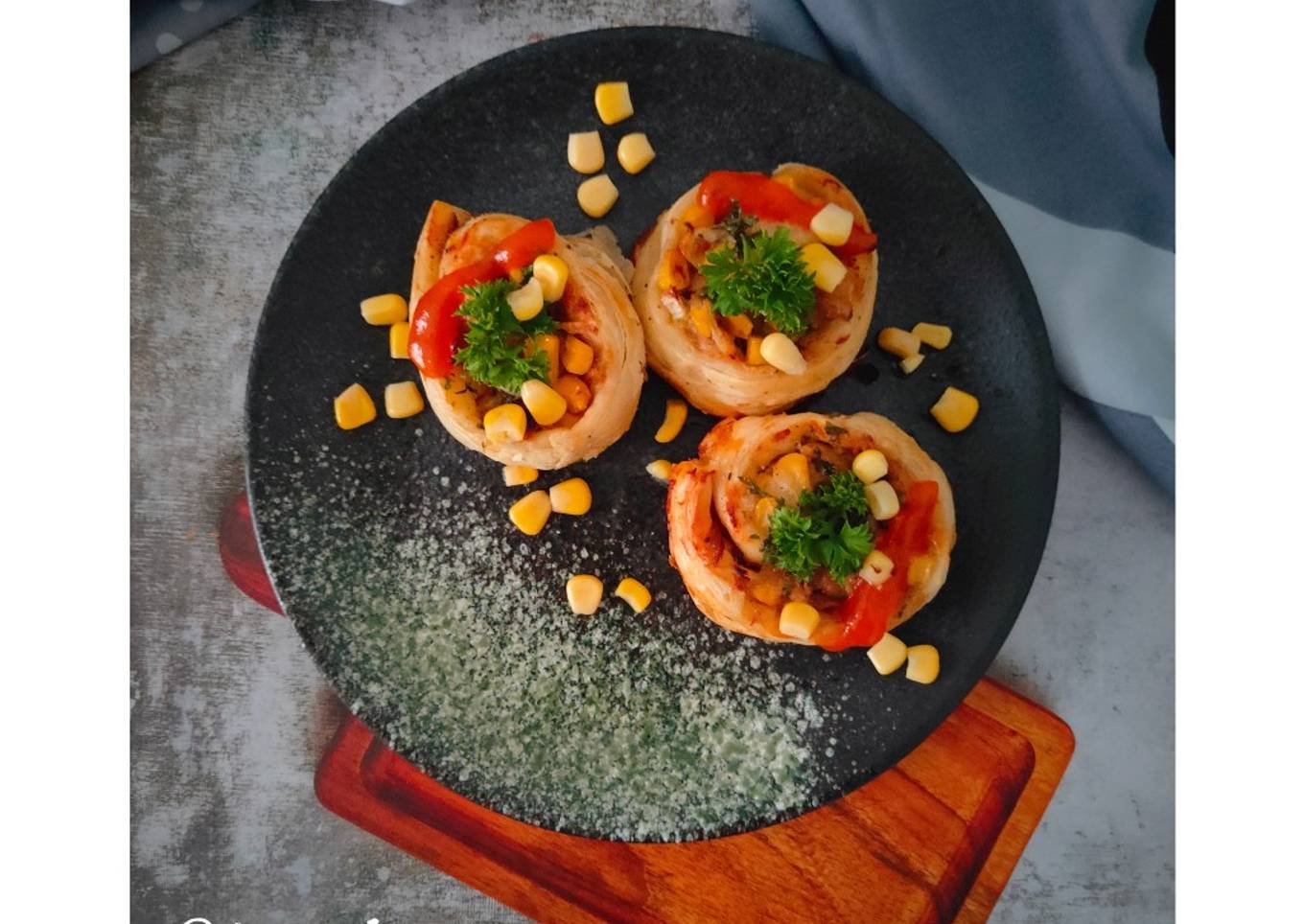 Corn Cheese Tuna Rolls