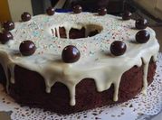 Una foto di torta pere yogurt