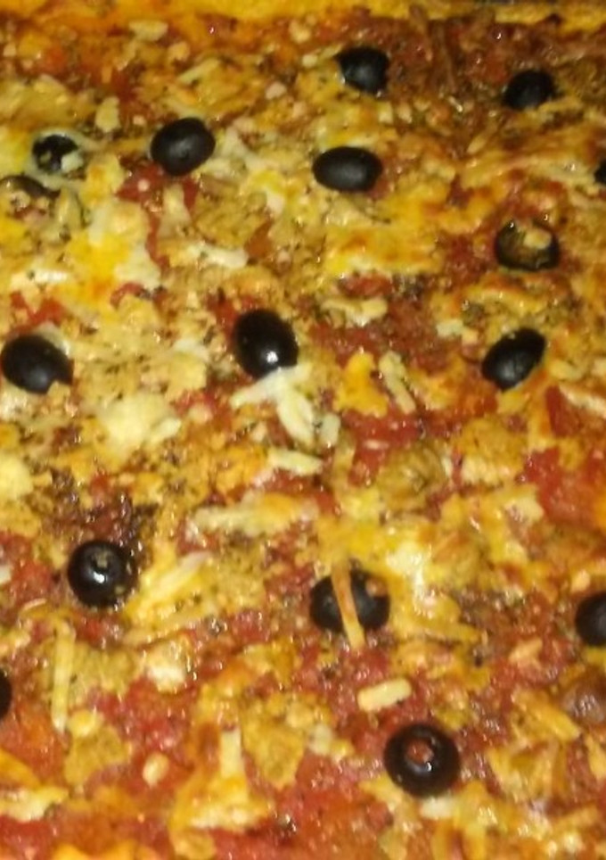 Una foto de Pizza con la base hecha con cerveza