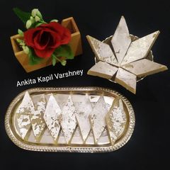 A picture of Kaju Katli.