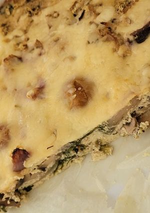 Una foto de Quiche de tofu y verduras Thermomix