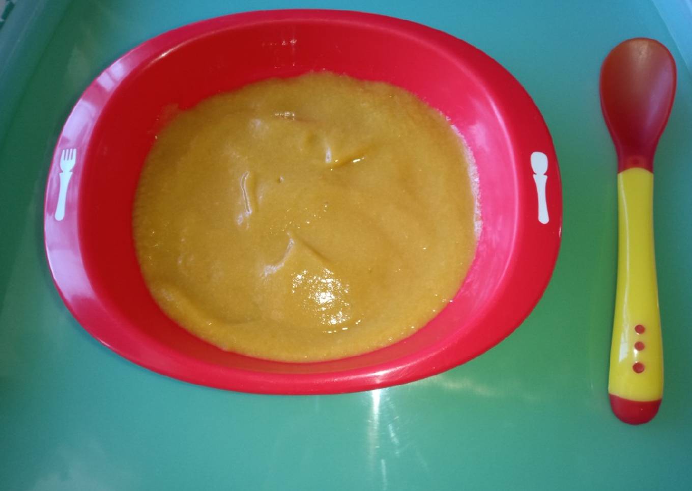 Papilla de pollo arvejado para bebé de 7 meses