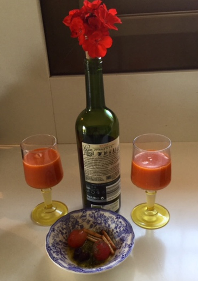 Una foto de Gazpacho suave