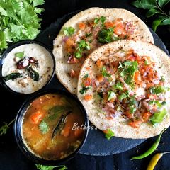 A picture of Foxtail Millet Uttapam.