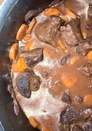 Une photo de Bœuf bourguignon