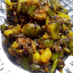 Spring onion mix veg stir fry A picture of Spring onion mix veg stir fry.