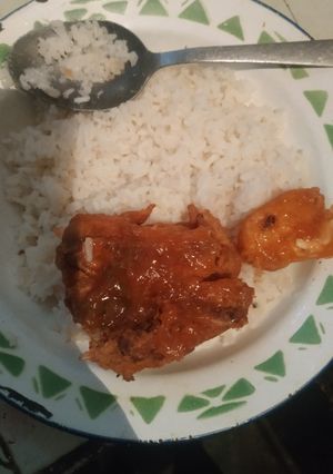 Una foto de Pollo estilo Coreano con salsa agridulce