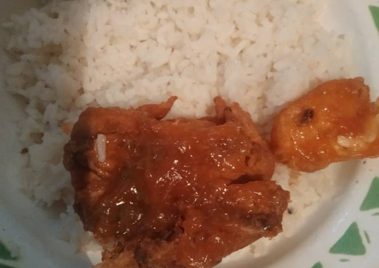 Pollo estilo Coreano con salsa agridulce