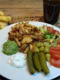 Homemade Chicken Shawarma on the Spit