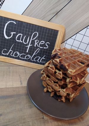 Une photo de Gaufres chocolat