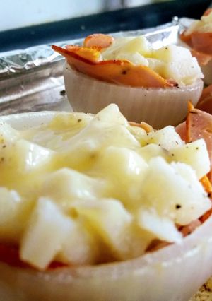 Una foto de Canastos de Cebollas Rellenos Método Grez