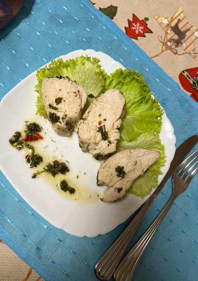 Запечена куряча грудка