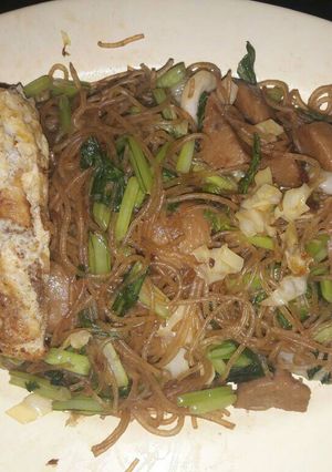 Foto resep Mie sohun sayur telur dadar