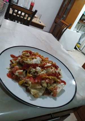 A picture of Healthy Nachos.