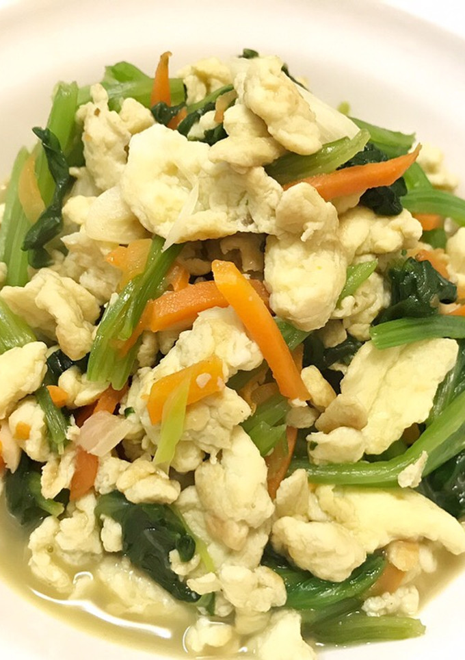 👩🏻‍🍳菠菜炒蛋-家常便當菜 的食譜成品照片