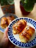 Rollitos hojaldrados de jamón y queso (en airfryer)