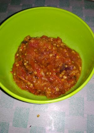 Foto resep Sambel terasi tomat
