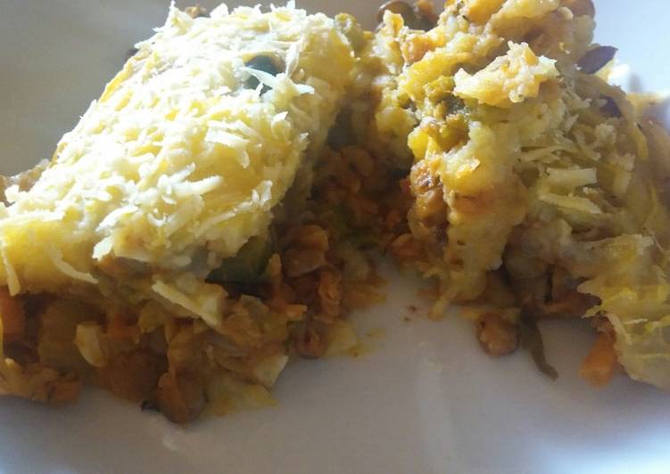 Pastel de papa vegetariano