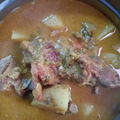 A picture of Mutton curry.