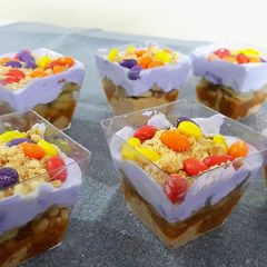 A picture of Banofie Pie Shots.