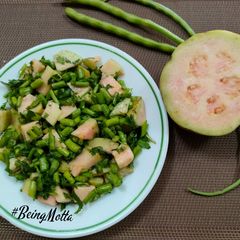 A picture of Radish Pods-Pink Gauva Salad.