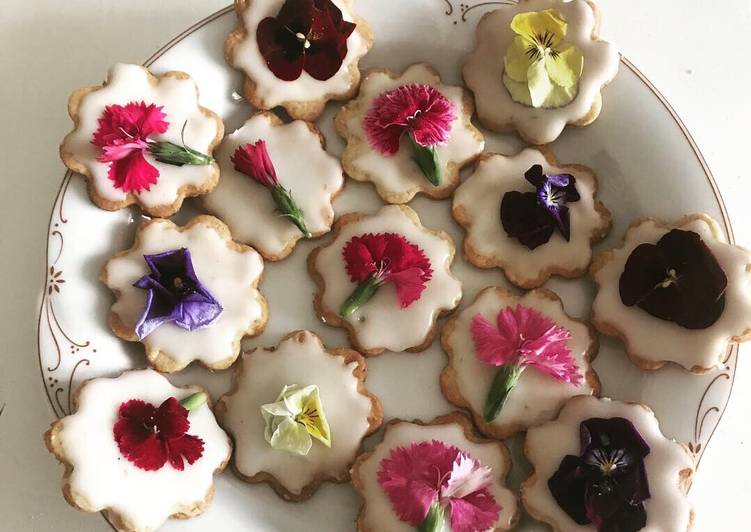 Biscotti integrali con fiori 🌺