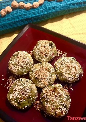 তিল কোটেড সয়া ভেজিস টিক্কি (Til quoted Soya Veggies Tikki Recipe in Bengali) রেসিপির প্রধান ছবি