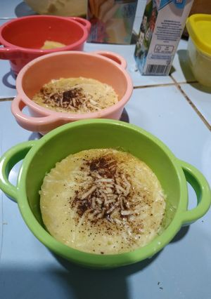 Foto resep Snack MPASI 9m Pisang kukus keju