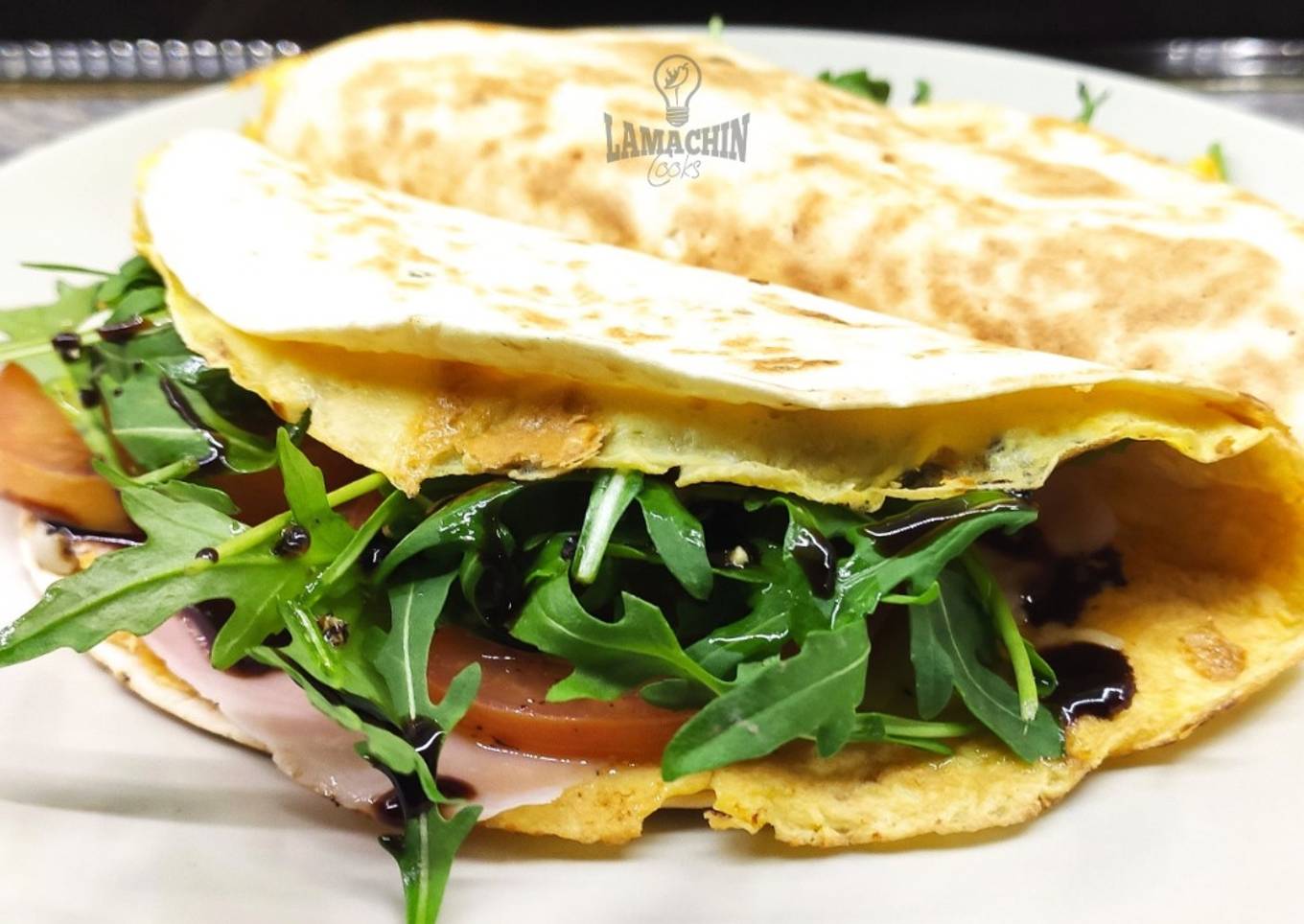 Quesadilllas de tortilla francesa rellenas