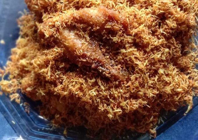 Cara mudah memasak Ayam kelapa/serundeng simpel  nikmat