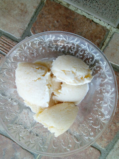 A picture of Custard ice cream #authormarathon.