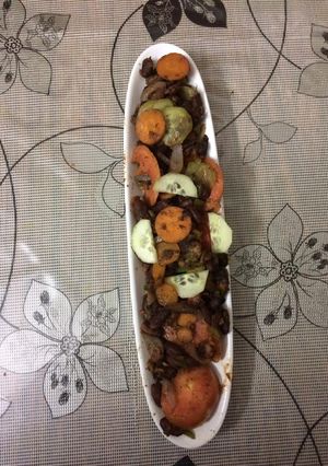 A picture of Rajmah salad.
