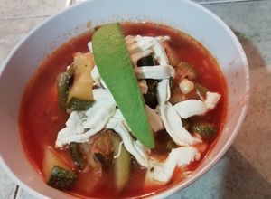 Una foto de Sopa del huerto