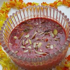 A picture of Beetroot basundi.