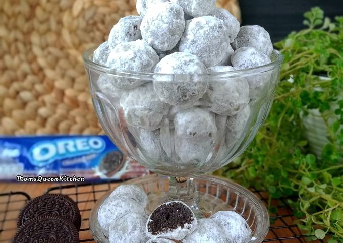 Resep Kue Putri Salju Oreo (pakai wajan,,no mixer dan no oven) Anti Gagal